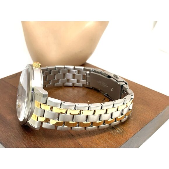 Citizen Men's Watch BM7464-52H Eco Drive White Dial Two Tone Steel 40mm - Picture 9 of 14